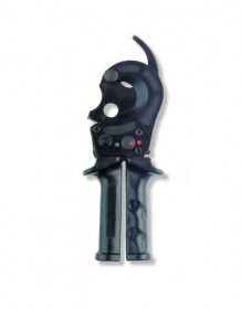 Hand cable shears with ratchet