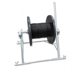 Cable drum trestle for fibre-optic cable